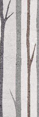 Blackout roller blind for window Tree trunks