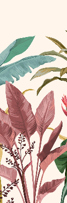 Fabric roller blind for window Colorful leaves