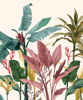 Fabric roller blind for window Colorful leaves