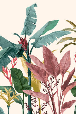 Fabric roller blind for window Colorful leaves