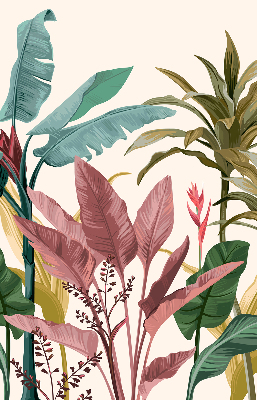 Fabric roller blind for window Colorful leaves