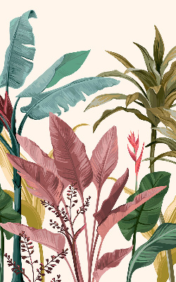 Fabric roller blind for window Colorful leaves