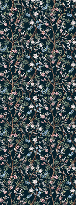 Blackout roller blind Flower vines