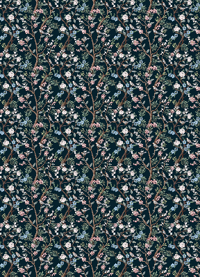 Blackout roller blind Flower vines