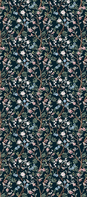 Blackout roller blind Flower vines