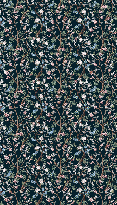 Blackout roller blind Flower vines