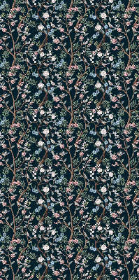 Blackout roller blind Flower vines