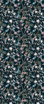 Blackout roller blind Flower vines