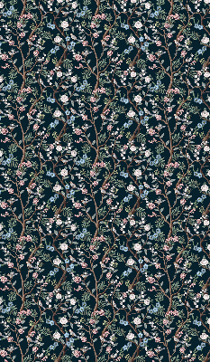 Blackout roller blind Flower vines