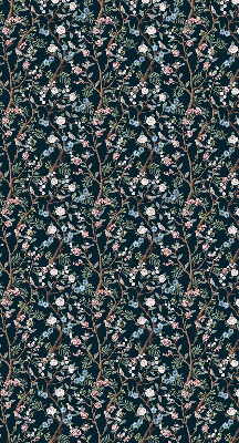 Blackout roller blind Flower vines