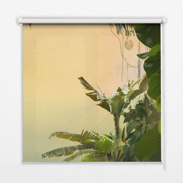 Blackout roller blind for window Plant frame