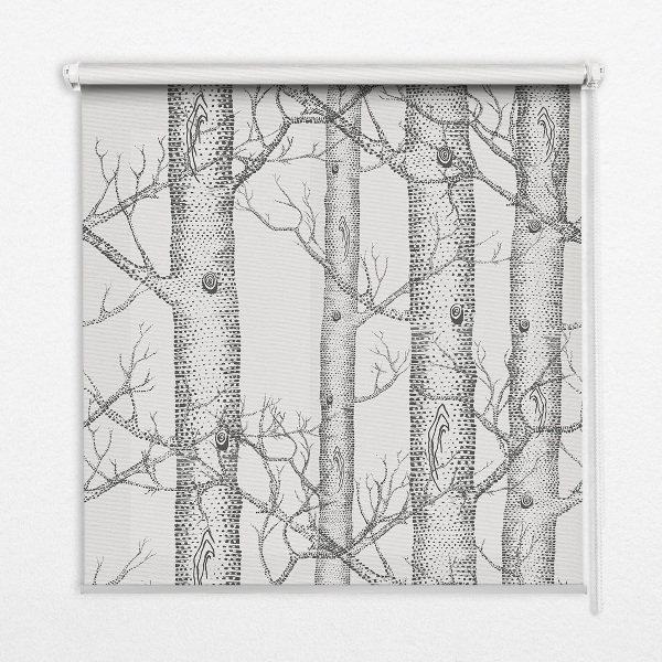 Fabric roller blind for window Trunks