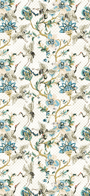 Blackout roller blind Flowers and birds