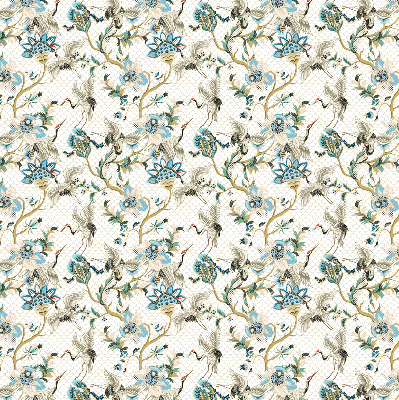 Blackout roller blind Flowers and birds