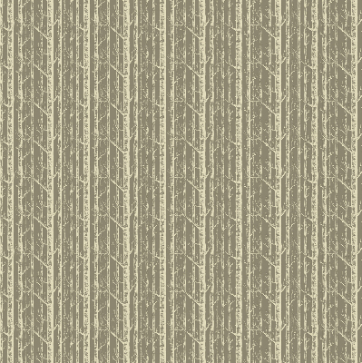 Fabric roller blind with tree trunk print