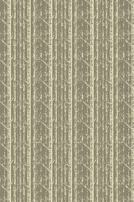 Fabric roller blind with tree trunk print