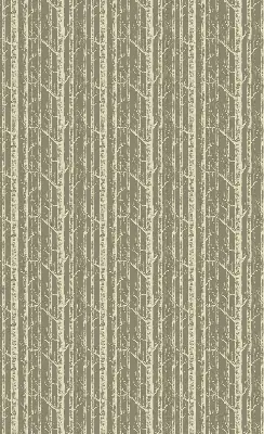 Fabric roller blind with tree trunk print