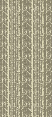 Fabric roller blind for window Tree trunks