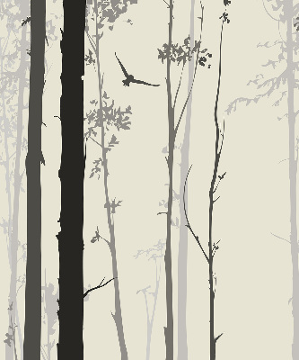 Blackout roller blind trees pattern