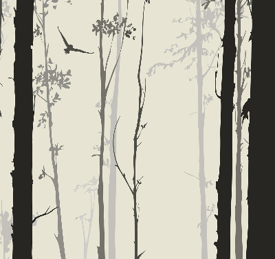 Blackout roller blind Trees
