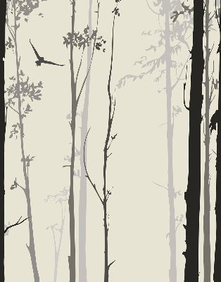 Blackout roller blind Trees