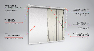 Blackout roller blind Trees