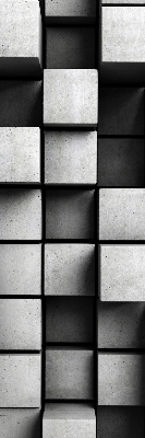 Blackout roller blind for window Stone cubes
