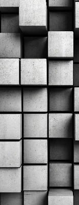 Blackout roller blind for window Stone cubes