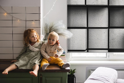 Blackout roller blind for window Stone cubes
