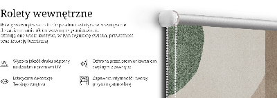 Blackout roller blind for window abstraction design