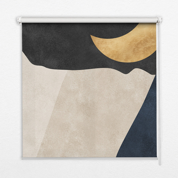 Fabric roller blind for window Modern abstraction