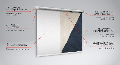 Fabric roller blind for window Modern abstraction