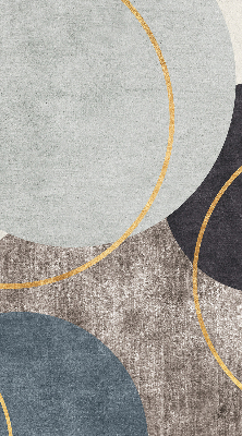 Blackout roller blind with abstraction print