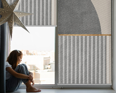 Fabric roller blind for window Random figures