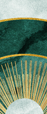 Blackout roller blind A semicircle within a semicircle