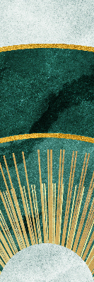 Blackout roller blind A semicircle within a semicircle