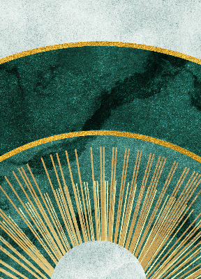 Blackout roller blind A semicircle within a semicircle