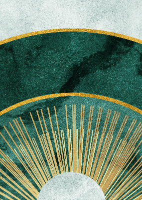 Blackout roller blind A semicircle within a semicircle