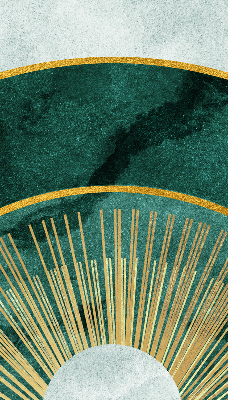 Blackout roller blind A semicircle within a semicircle