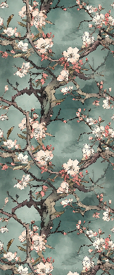 Blackout roller blind Flowers on the tree
