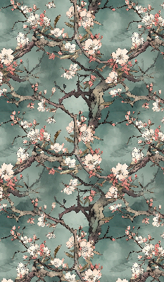 Blackout roller blind Flowers on the tree