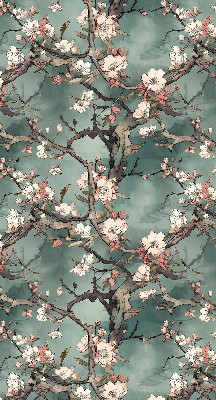 Blackout roller blind Flowers on the tree
