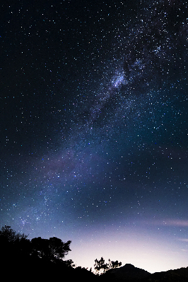 Blackout roller blind starry sky pattern