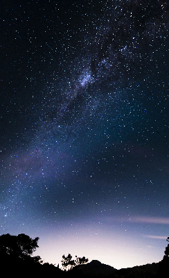 Blackout roller blind starry sky pattern