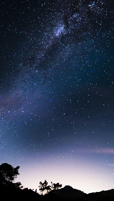 Blackout roller blind starry sky pattern