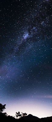 Blackout roller blind starry sky pattern