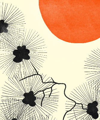 Fabric roller blind for window Dandelions