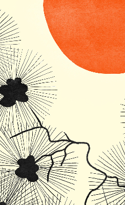 Fabric roller blind for window Dandelions