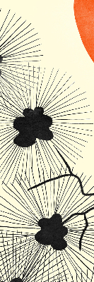 Fabric roller blind for window Dandelions