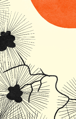 Fabric roller blind for window Dandelions
